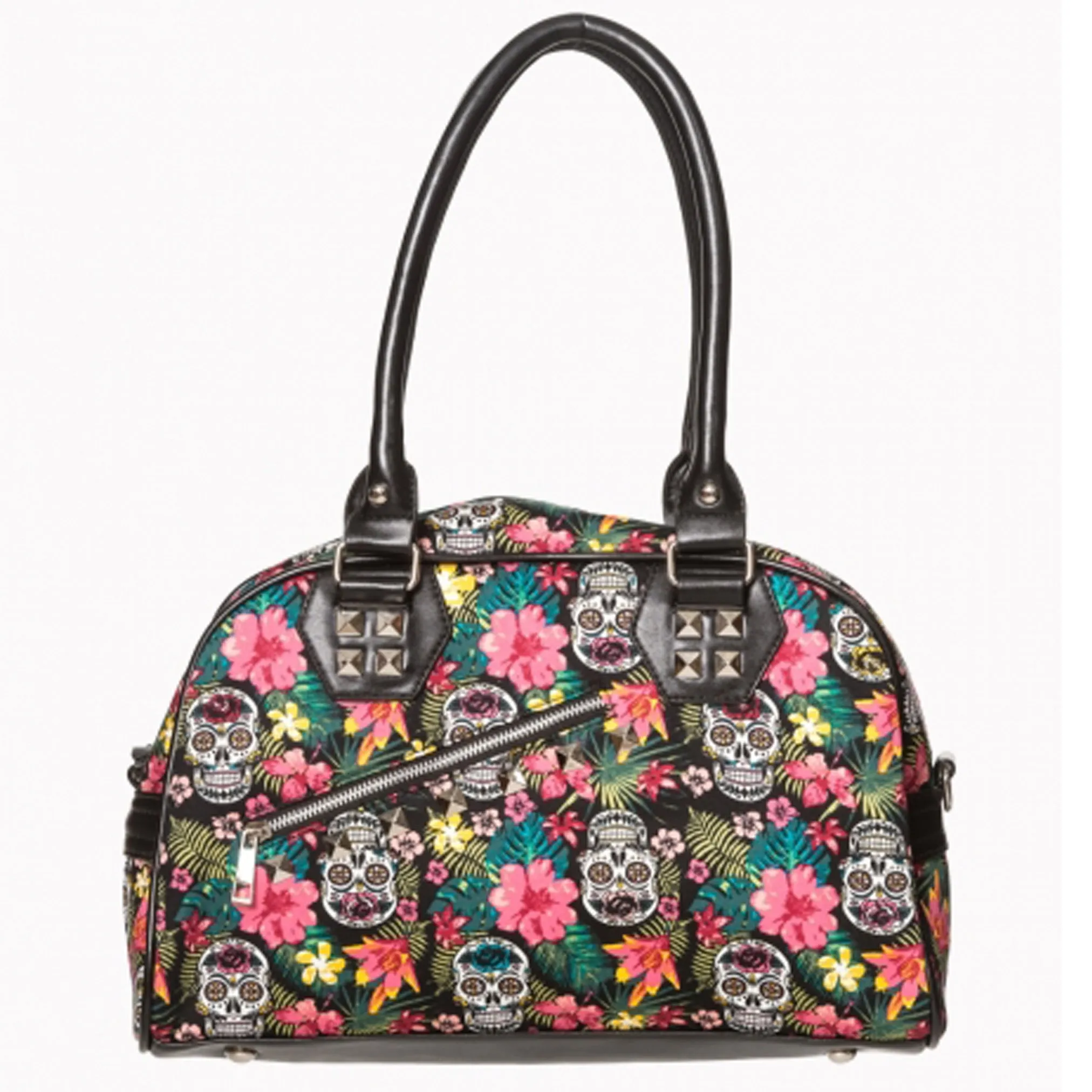 Hibiscus Bag w/Sugar Skulls