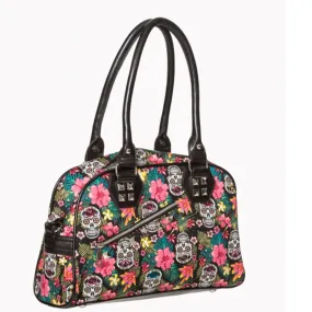 Hibiscus Bag w/Sugar Skulls