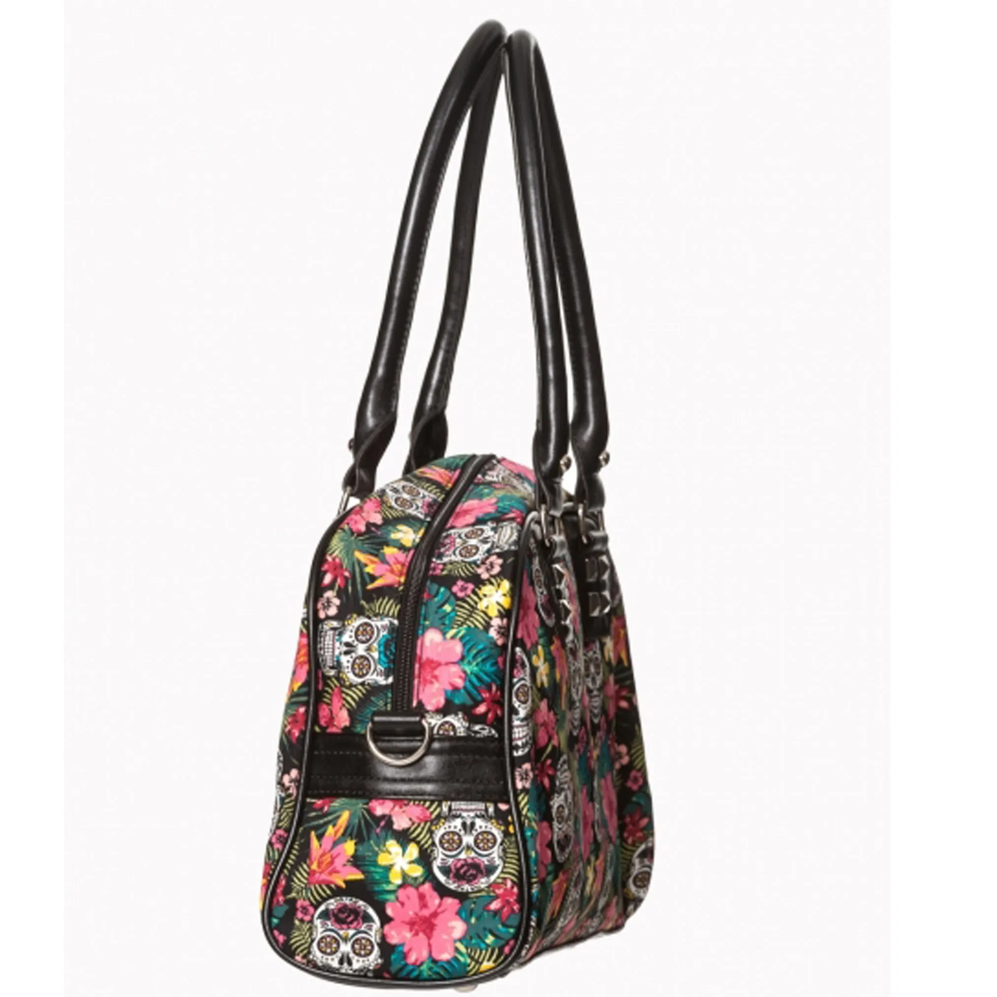 Hibiscus Bag w/Sugar Skulls