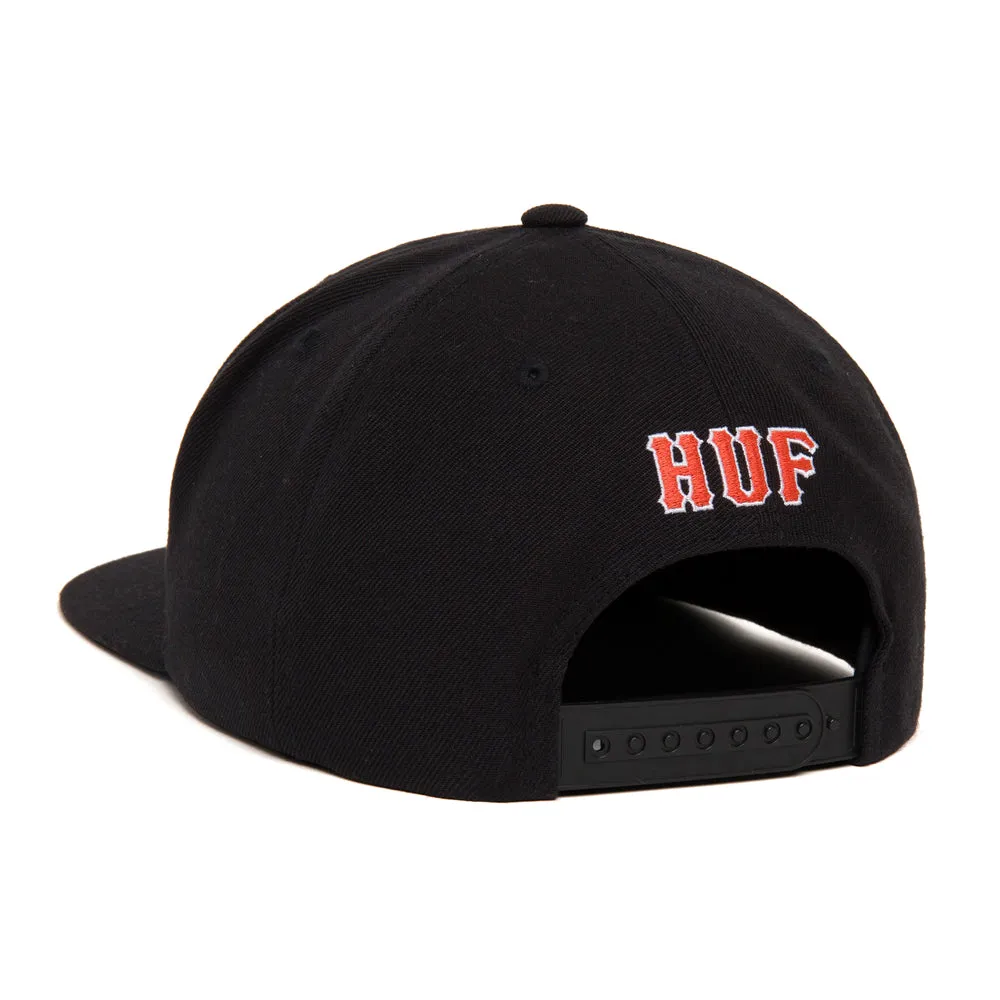 HUF 20TH ANNIVERSARY SNAPBACK HAT // BLACK