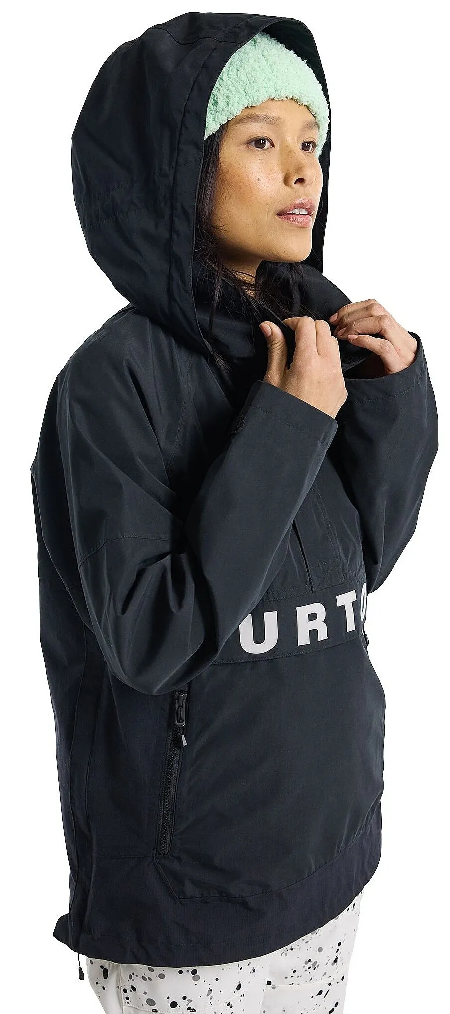 jacket Burton Frostner 2L Anorak - True Black/Stout White - women´s