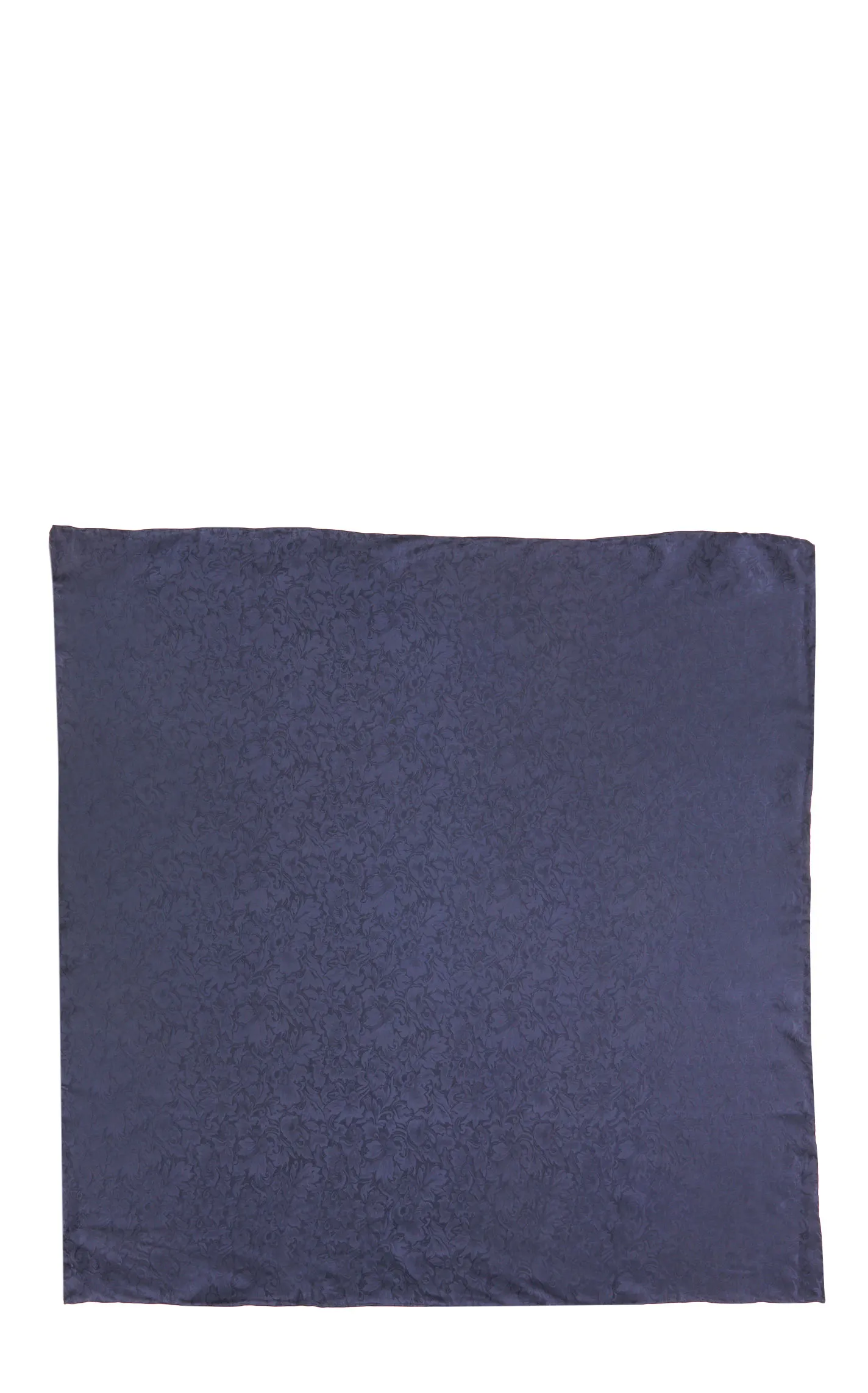 Jacquard Navy Silk Wild Rags Scarf