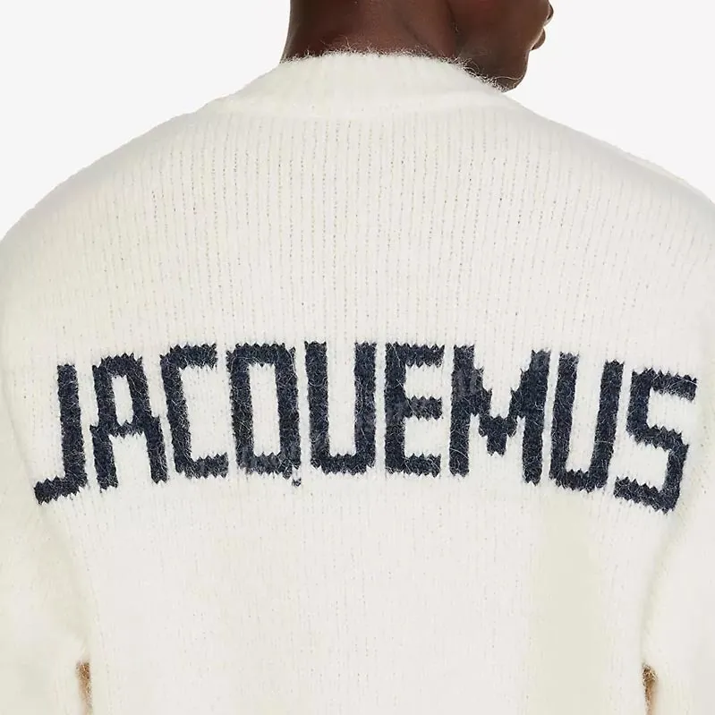 JACQUEMUS  |Crew Neck Wool Street Style Long Sleeves Plain Logo Sweaters