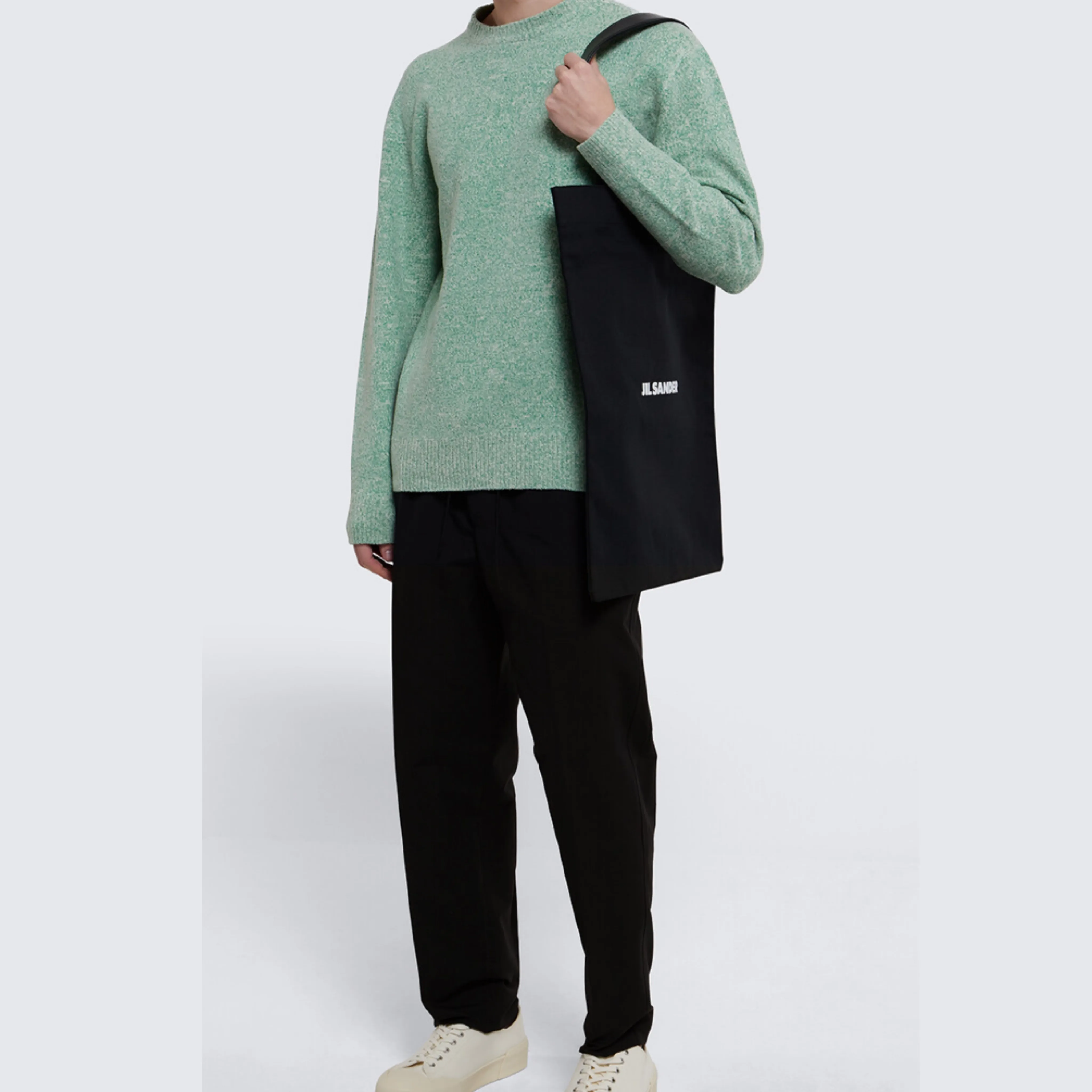 Jil Sander  |Crew Neck Unisex Wool Long Sleeves Plain Designers Sweaters