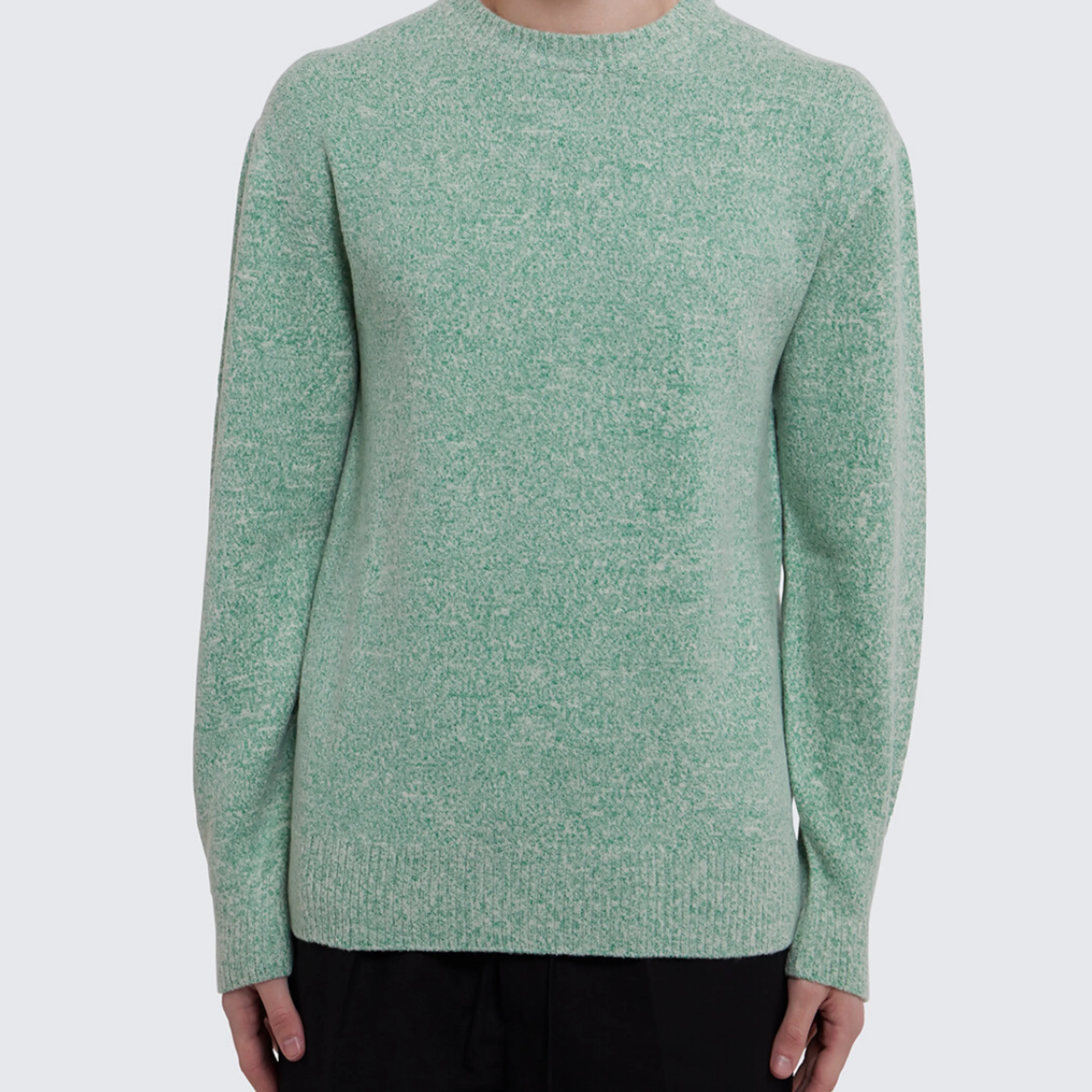 Jil Sander  |Crew Neck Unisex Wool Long Sleeves Plain Designers Sweaters