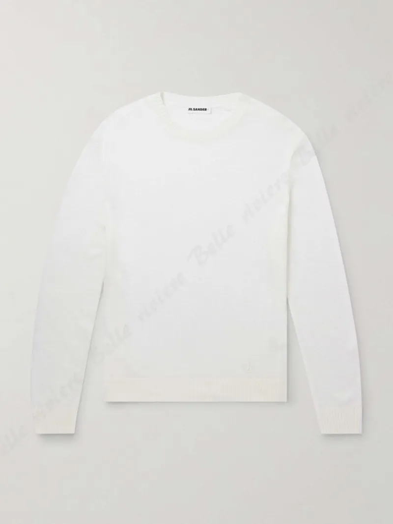 Jil Sander  |Wool Street Style Long Sleeves Plain Designers Sweaters