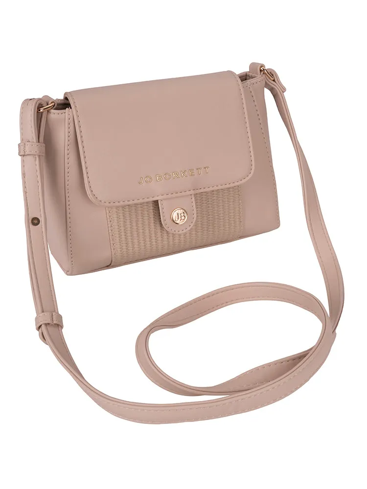 Jo Borkett Ade Flapover Sling Beige