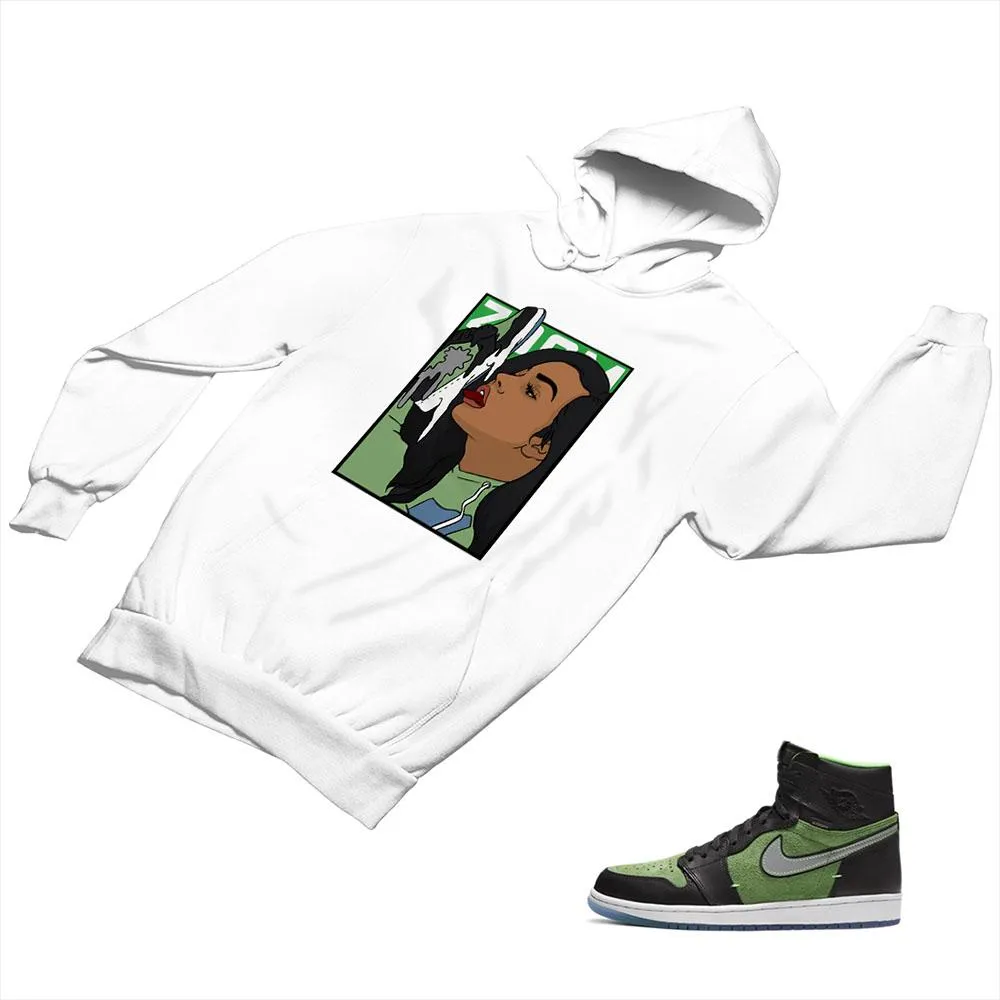 Jordan 1 Black Green Matching Custom Designed Hoodies JD 1-70-20