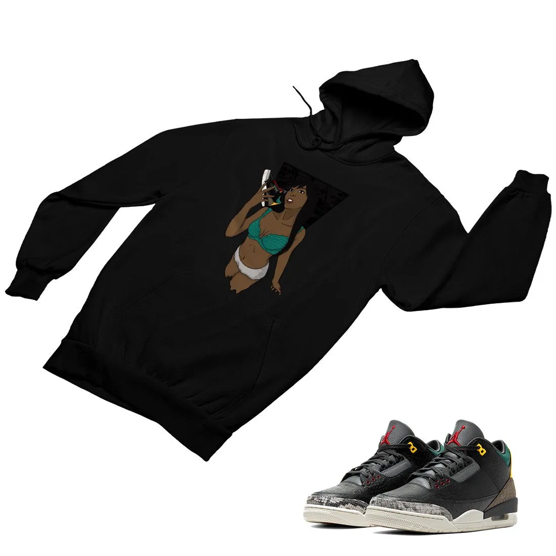 Jordan 3 Animal Matching Custom Designed Hoodies JD 3-11-12