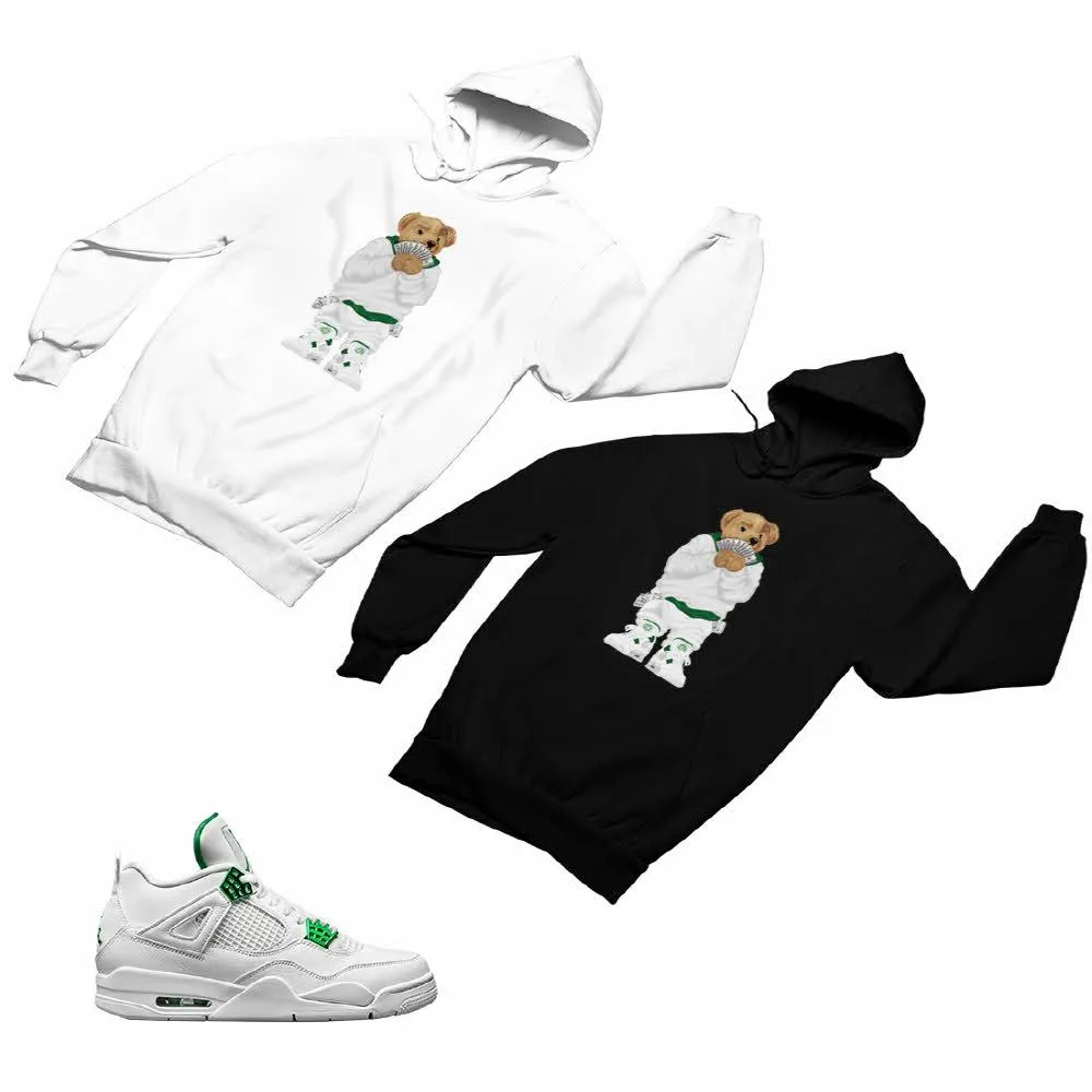 Jordan 4 Green Matching Custom Designed Hoodies JD 4-23-50