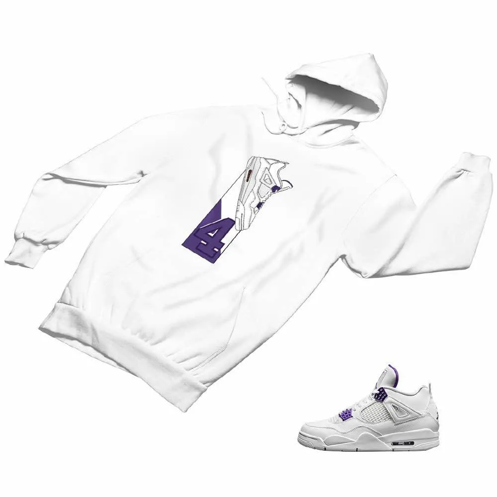 Jordan 4 Purple Matching Custom Designed Hoodies JD 4-23-15