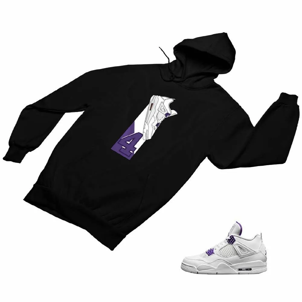 Jordan 4 Purple Matching Custom Designed Hoodies JD 4-23-15