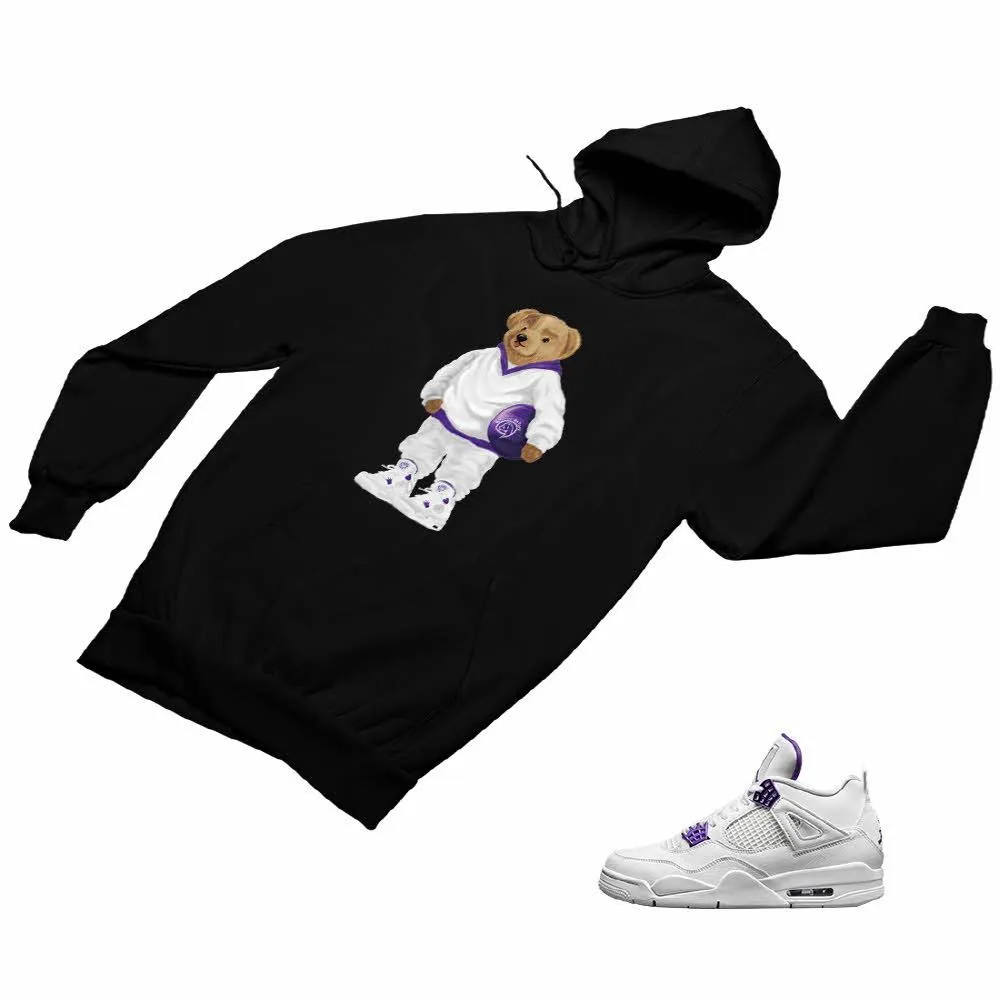 Jordan 4 Purple Matching Custom Designed Hoodies JD 4-23-25