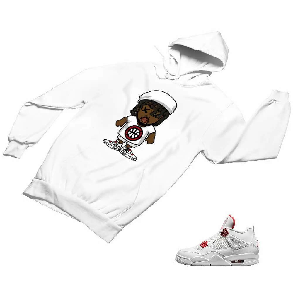 Jordan 4 Red Matching Custom Designed Hoodies JD 4-23-33