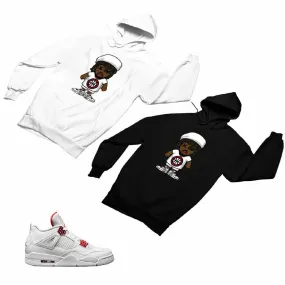 Jordan 4 Red Matching Custom Designed Hoodies JD 4-23-33