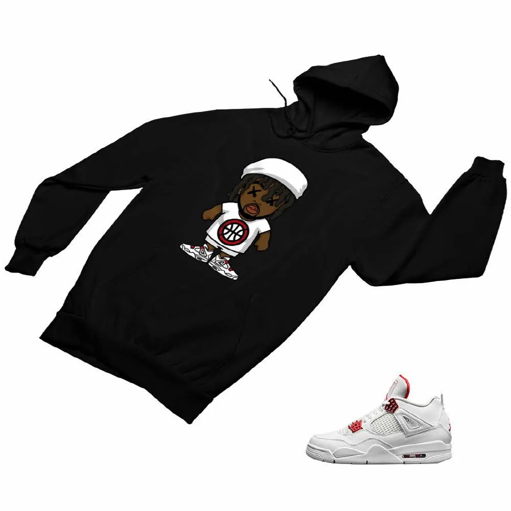 Jordan 4 Red Matching Custom Designed Hoodies JD 4-23-33