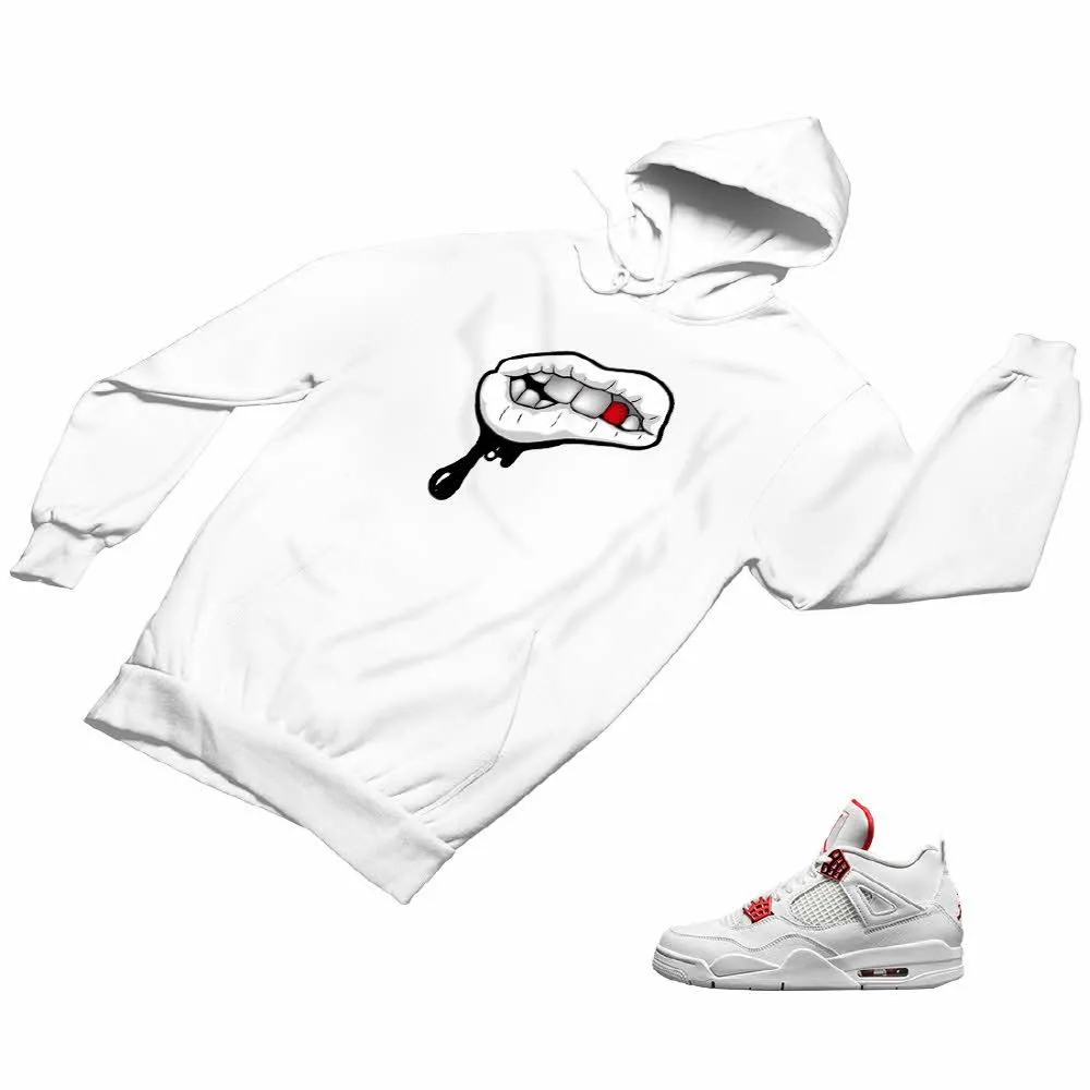 Jordan 4 Red Matching Custom Designed Hoodies JD 4-23-35