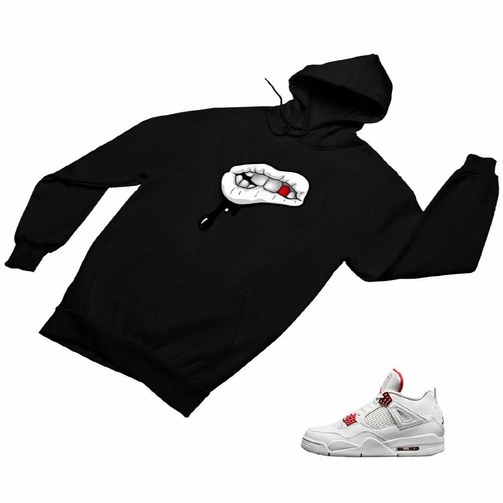 Jordan 4 Red Matching Custom Designed Hoodies JD 4-23-35