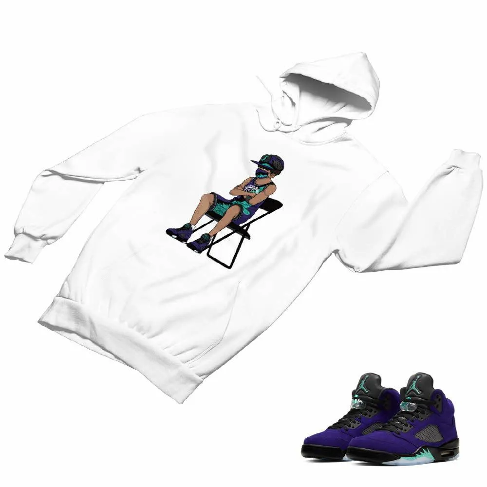 Jordan 5 Alternate Grape Matching Custom Designed Hoodies JD 5-2-8-10