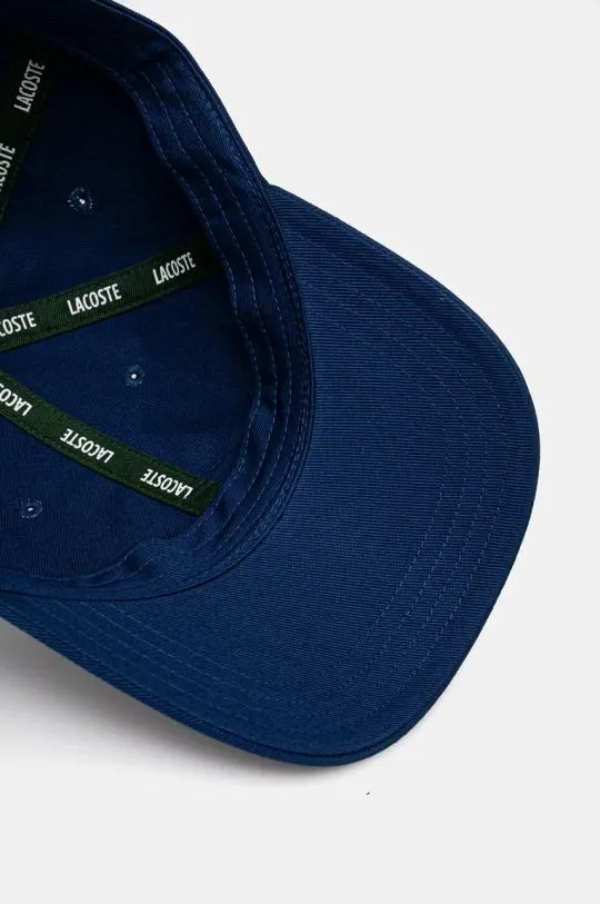 Lacoste baseball cap navy blue color with an application RK3186