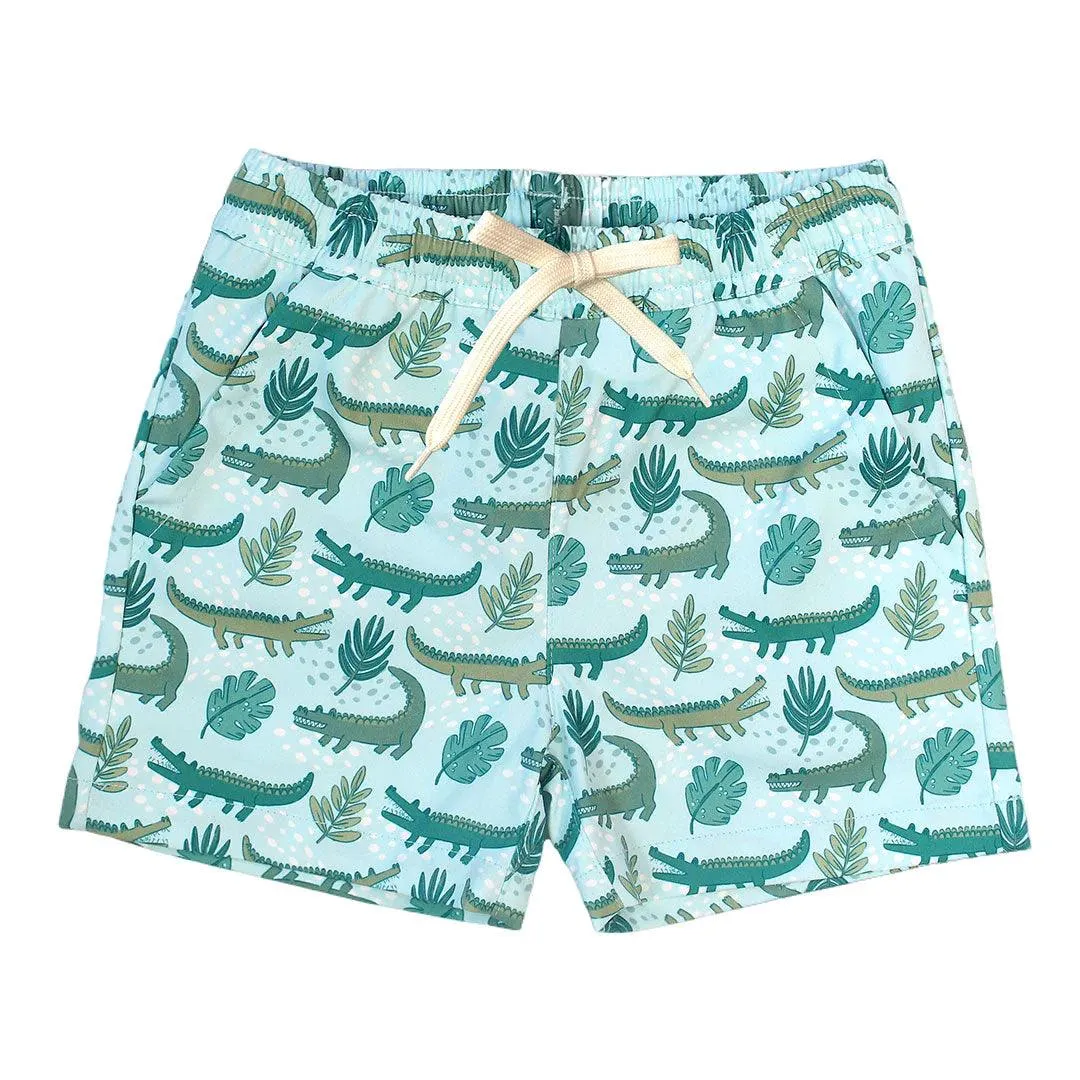 Later Alligator Boys Swim Trunks