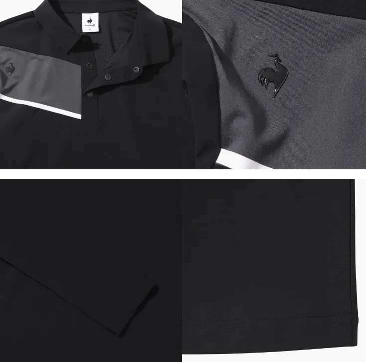 le coq sportif  |Street Style Long Sleeves Logo Polos