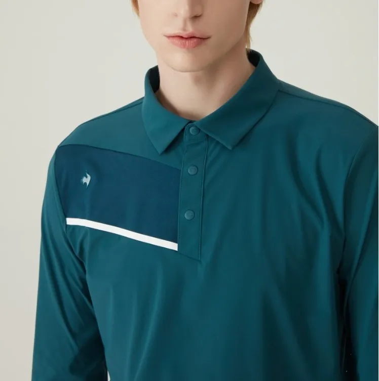 le coq sportif  |Street Style Long Sleeves Logo Polos