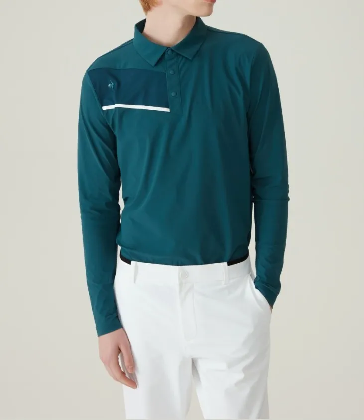 le coq sportif  |Street Style Long Sleeves Logo Polos