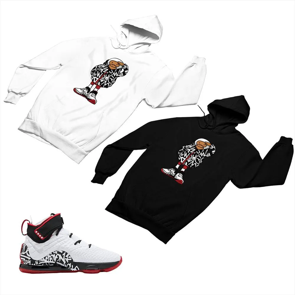 LeBron 17 Graffiti Matching Custom Designed Hoodies NLB17 1-4-13