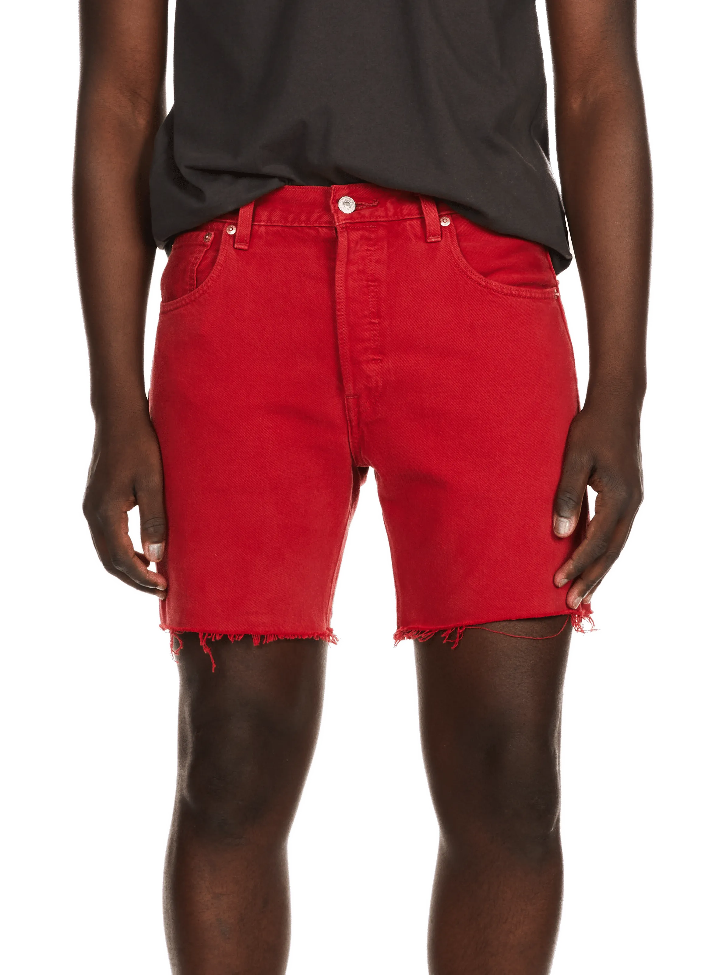 Levi's  501 denim shorts - Red