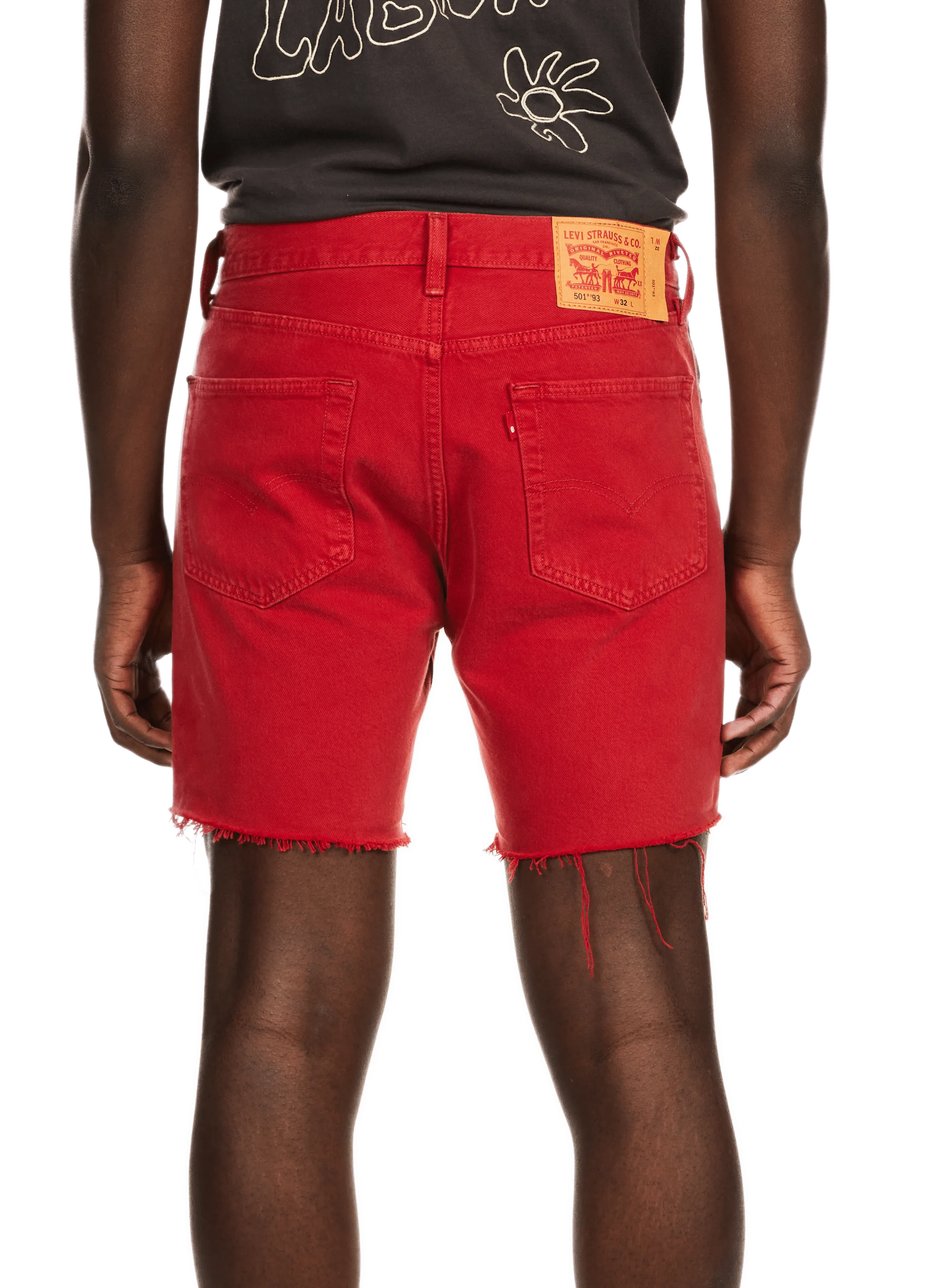 Levi's  501 denim shorts - Red