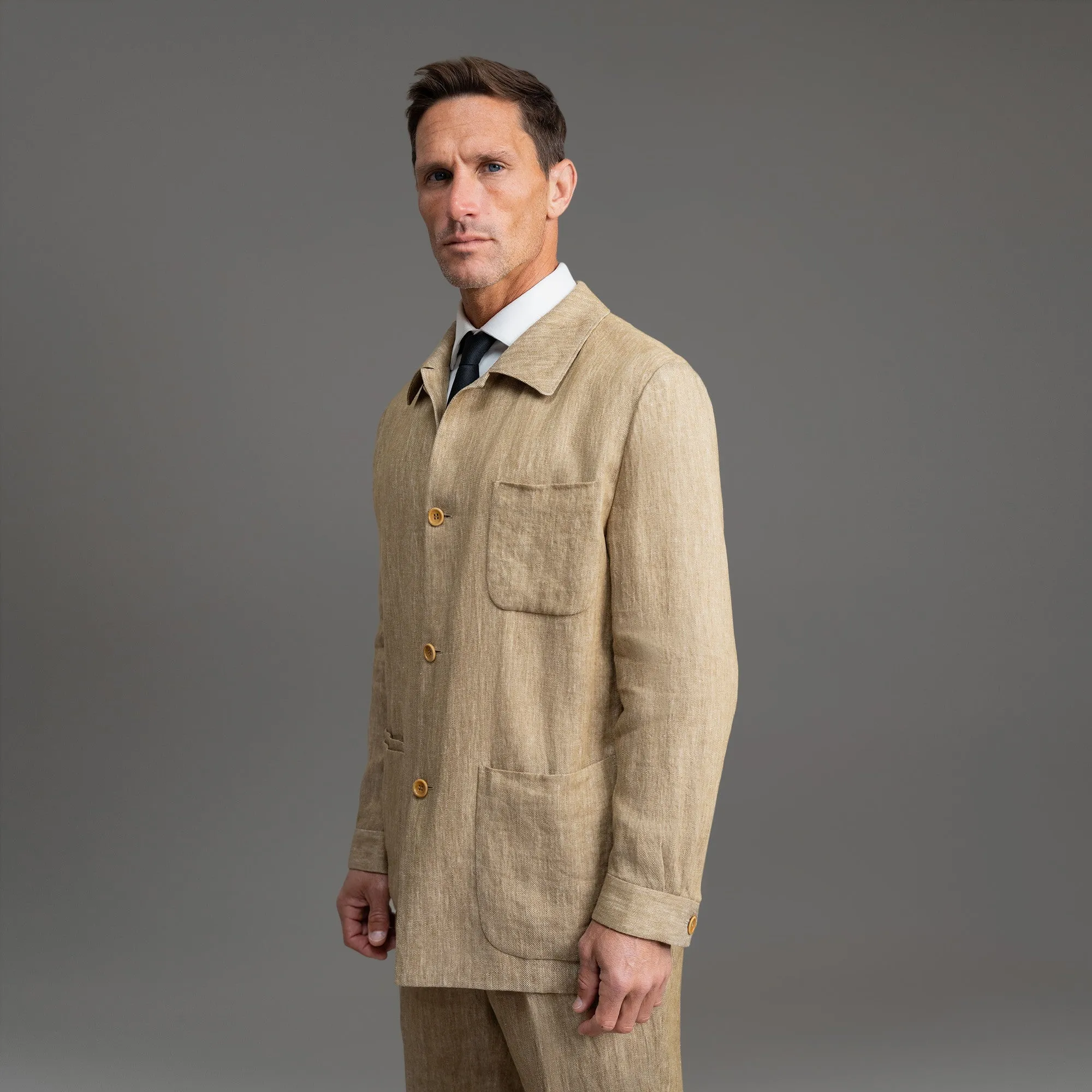 Linen Shirt Jacket