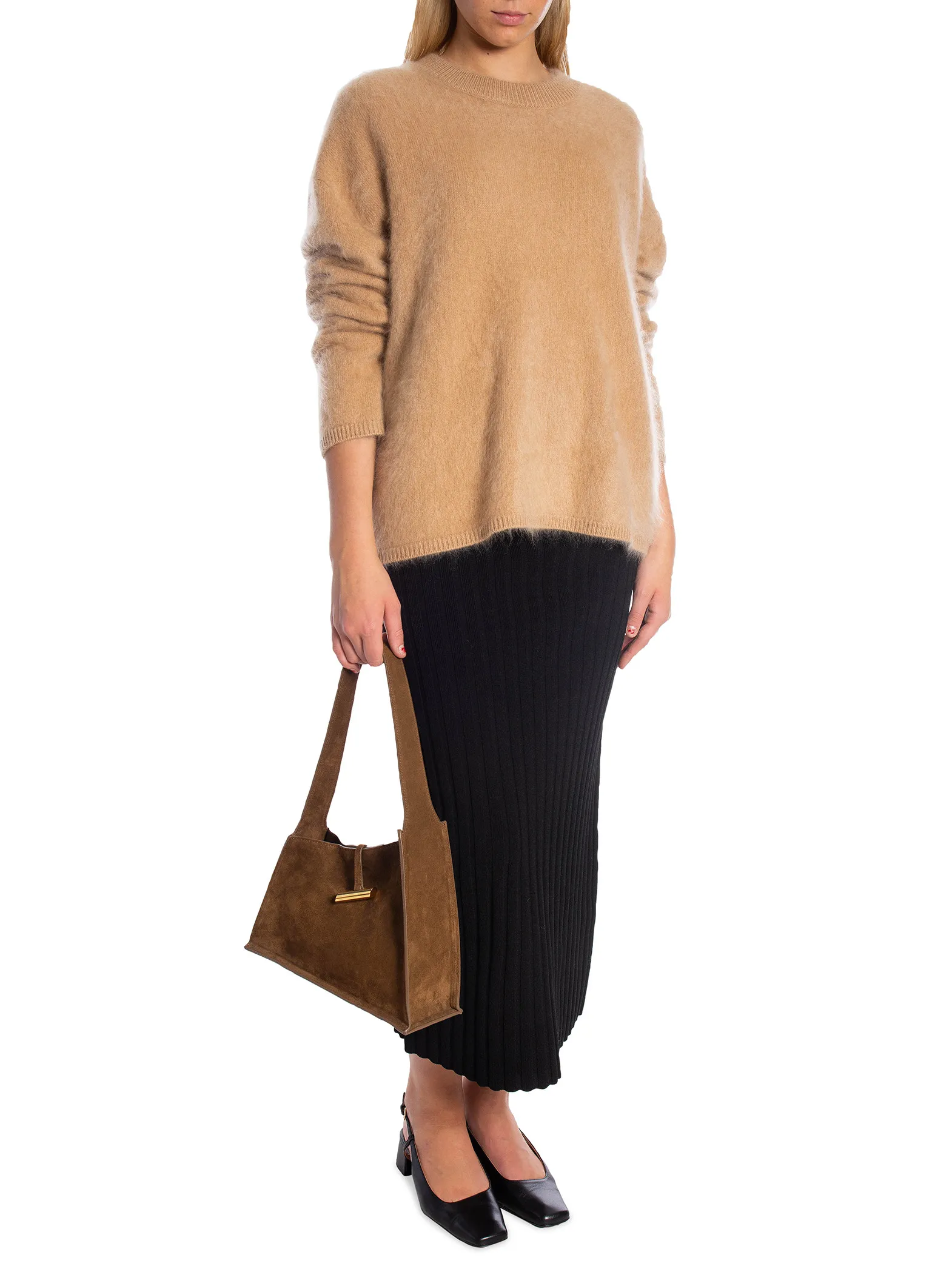 LISA YANG SWEATER NATALIA BRUSHED-BEIGE