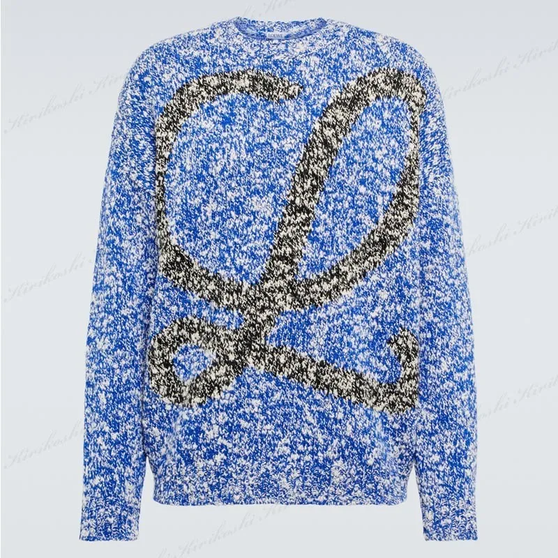 LOEWE  |Crew Neck Wool Street Style Long Sleeves Logo Luxury