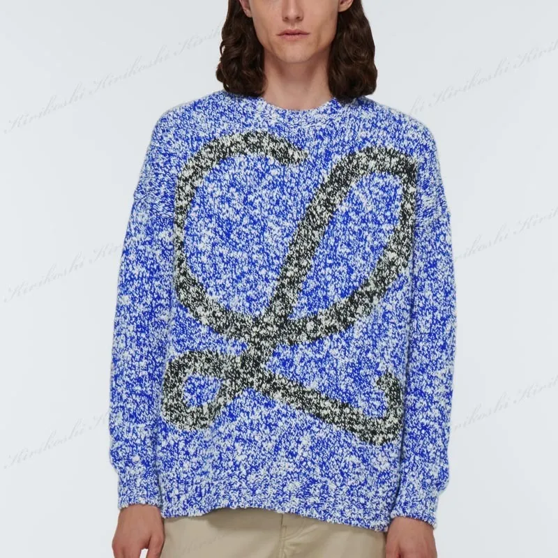 LOEWE  |Crew Neck Wool Street Style Long Sleeves Logo Luxury