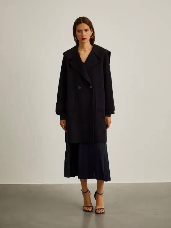 Long coat with wool