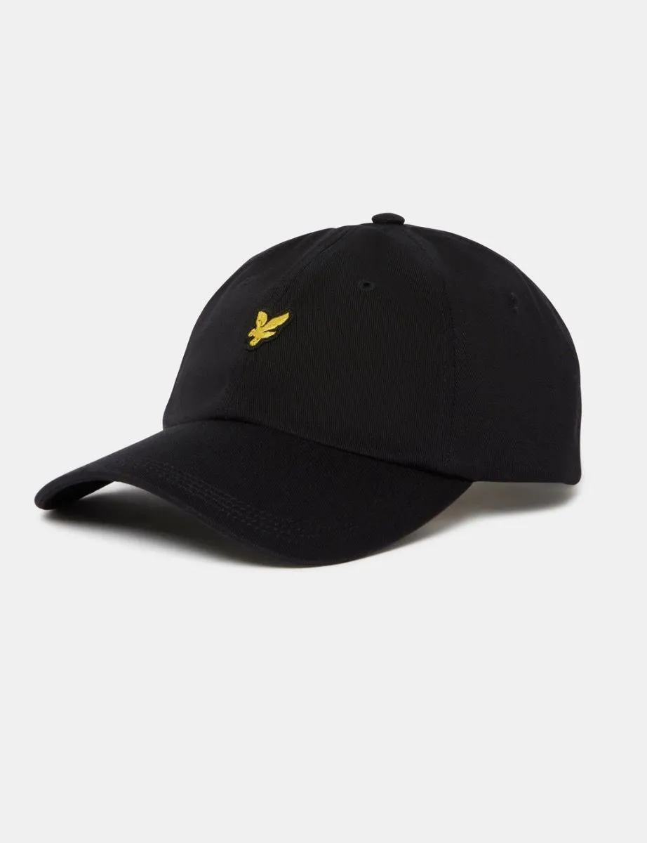 Lyle & Scott Cotton Baseball Cap Jet Black