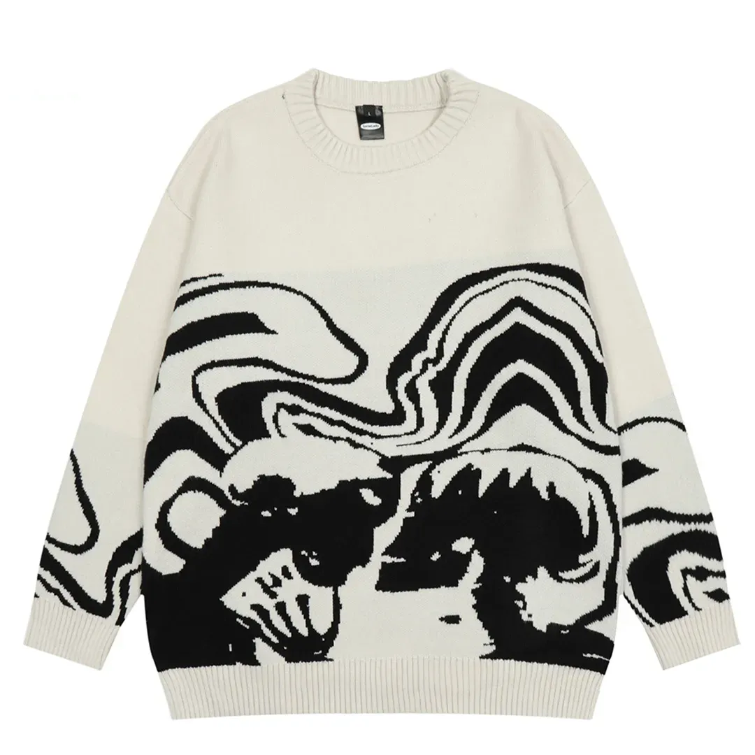 Memento Mori Oversized Knit Sweater