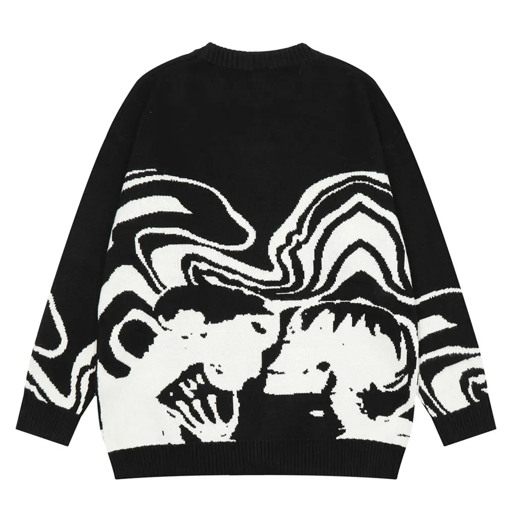 Memento Mori Oversized Knit Sweater