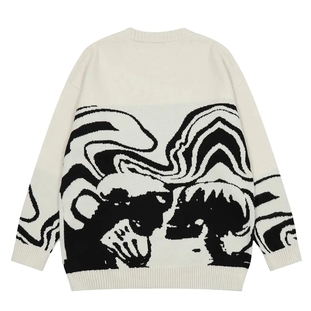 Memento Mori Oversized Knit Sweater