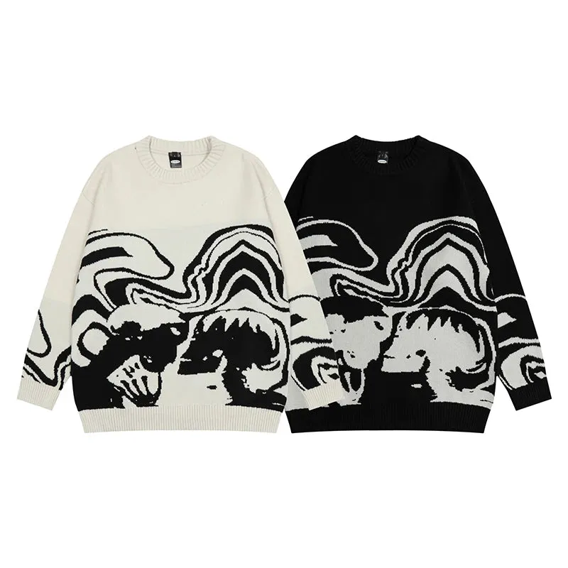 Memento Mori Oversized Knit Sweater