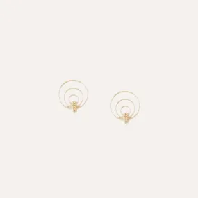 Mini Orbit 14K YG Earrings