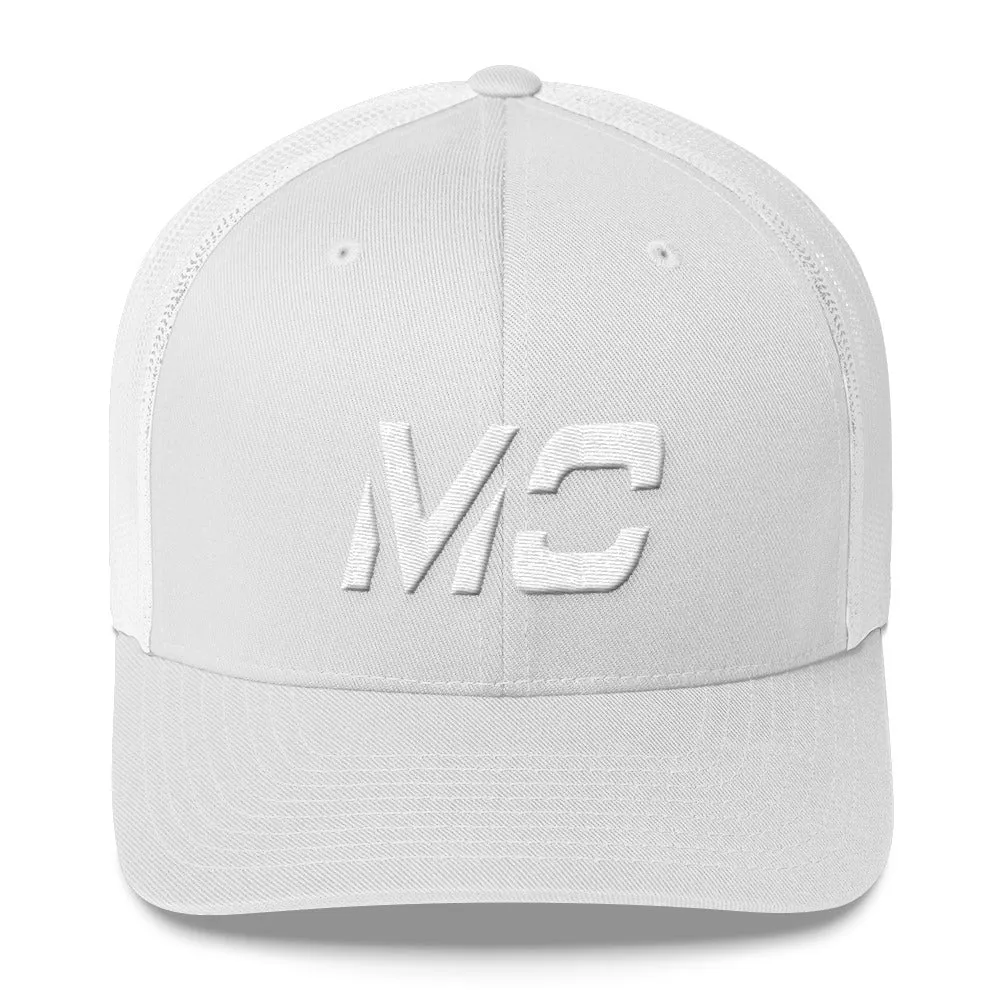 Missouri - Mesh Back Trucker Cap - White Embroidery - MO - Many Hat Color Options Available