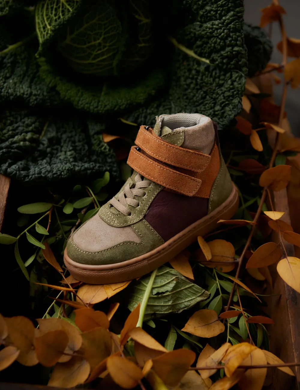 Mountain Sneaker velcro - Cress Suede