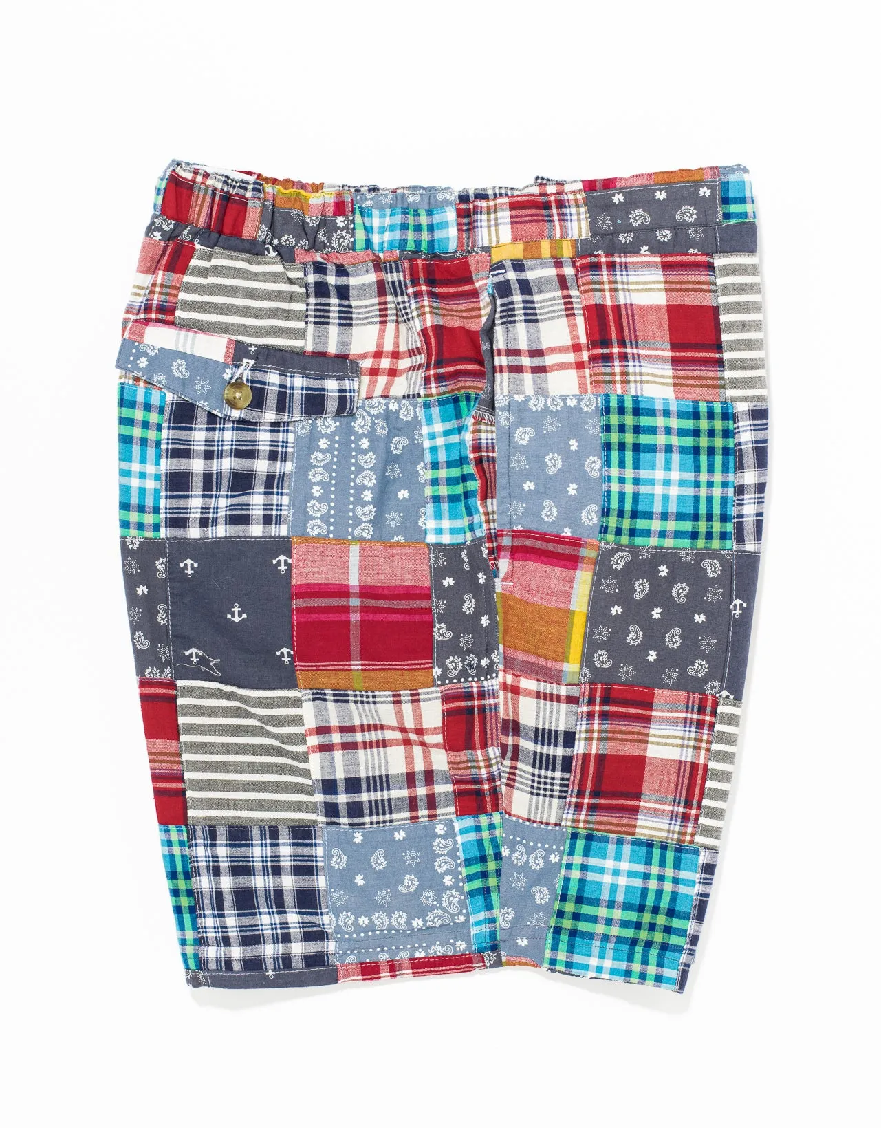 MULTI PATCHWORK SWIM TRUNKS