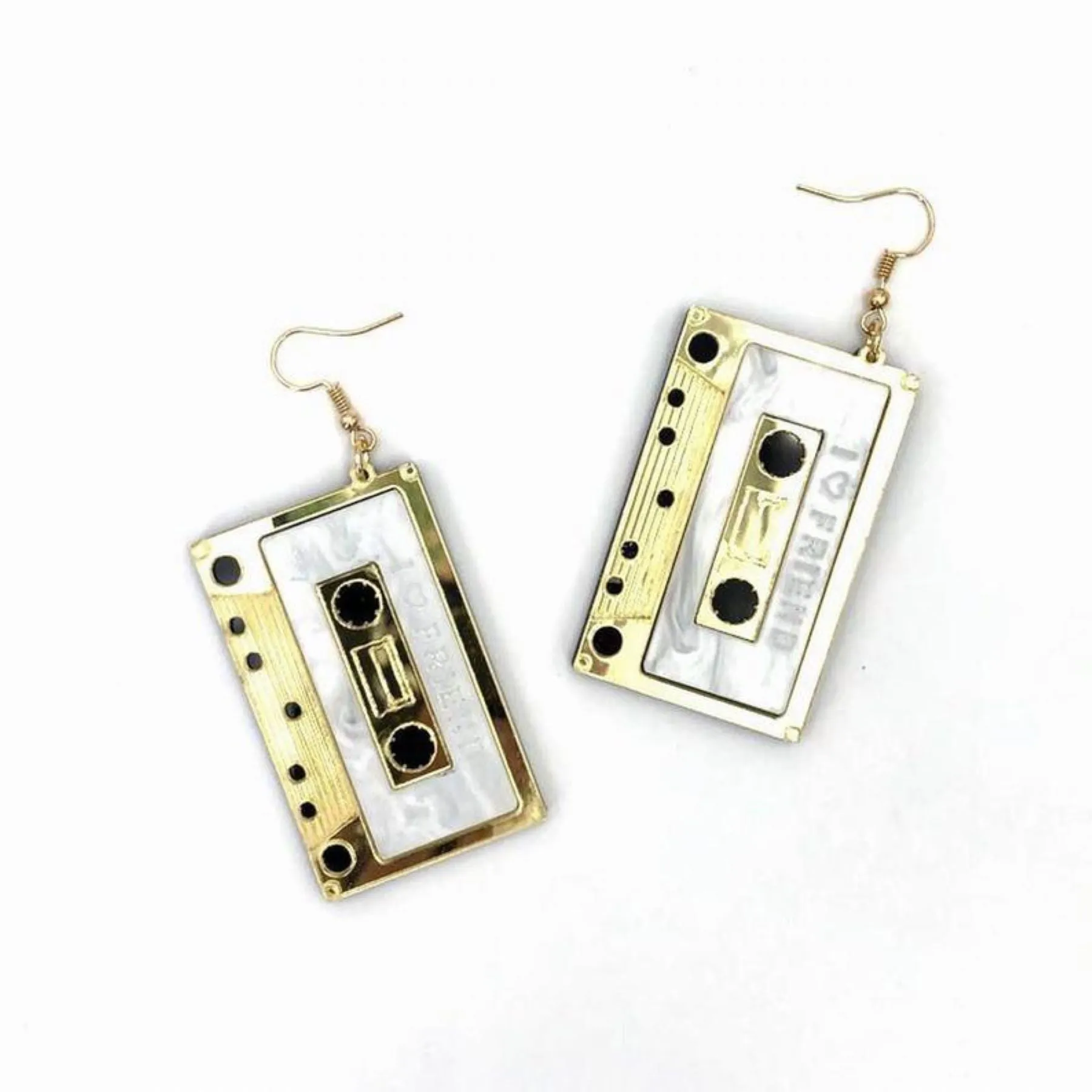 Music Cassette Tape Earrings