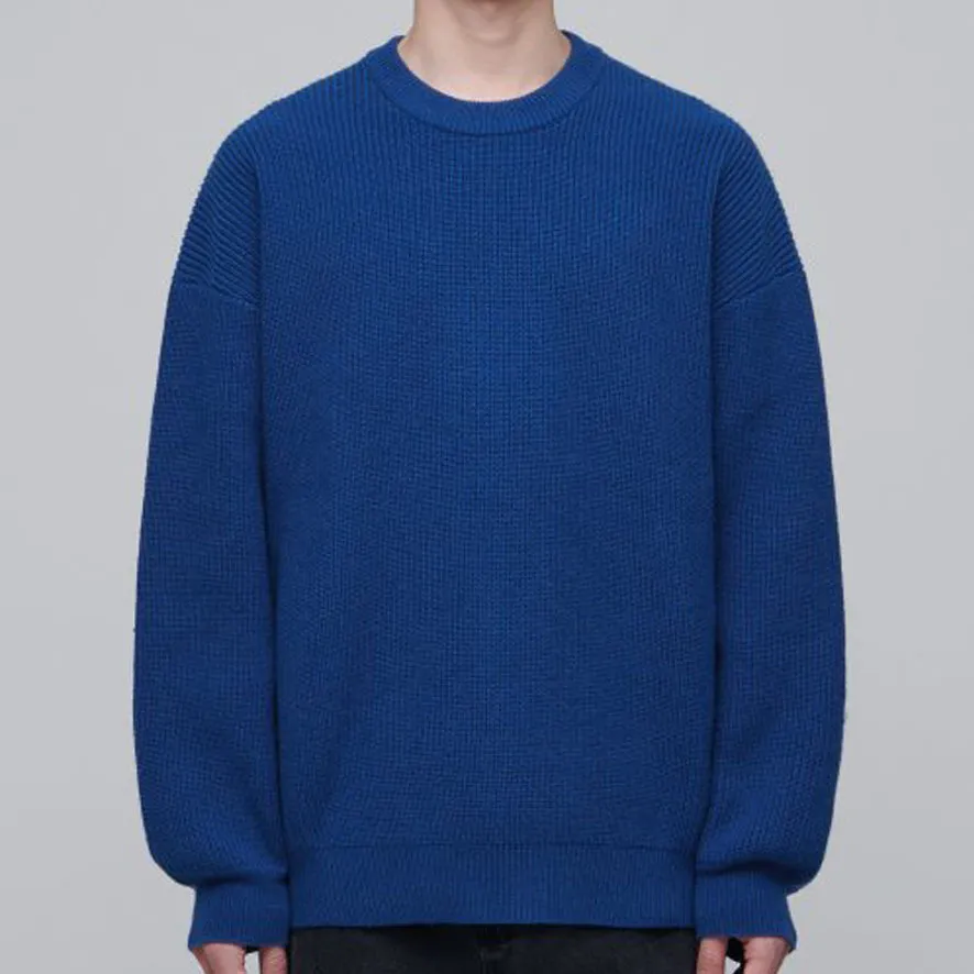 MUSINSA STANDARD  |Crew Neck Wool Cashmere Nylon Street Style Long Sleeves