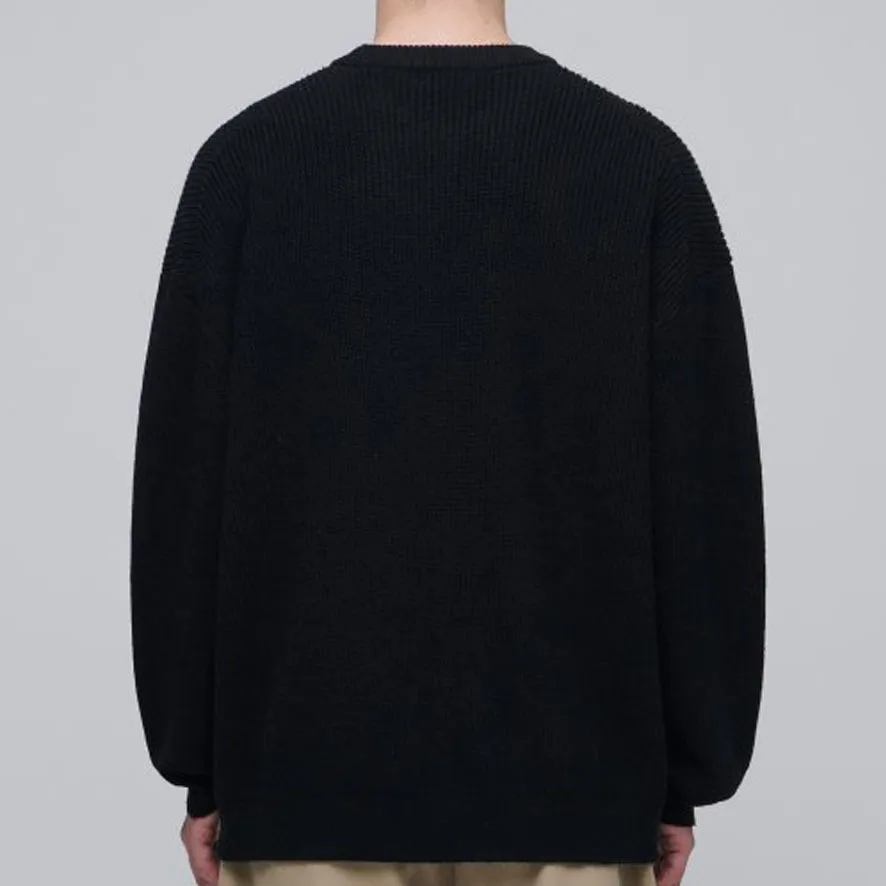 MUSINSA STANDARD  |Crew Neck Wool Cashmere Nylon Street Style Long Sleeves