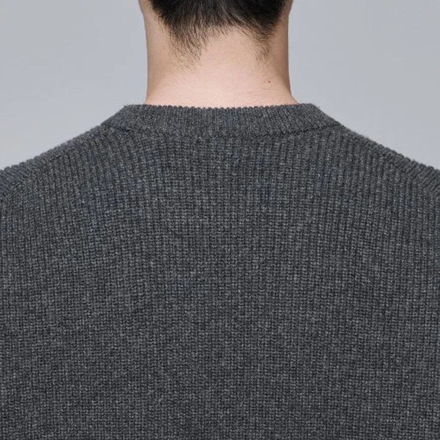 MUSINSA STANDARD  |Crew Neck Wool Cashmere Nylon Street Style Long Sleeves