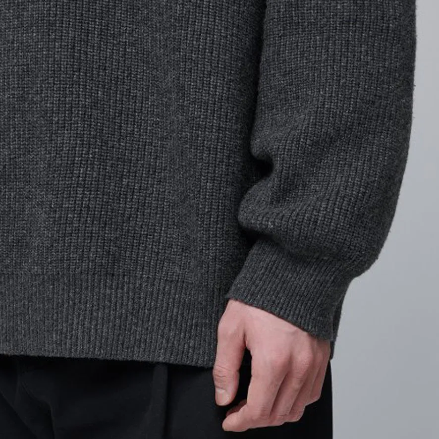 MUSINSA STANDARD  |Crew Neck Wool Cashmere Nylon Street Style Long Sleeves